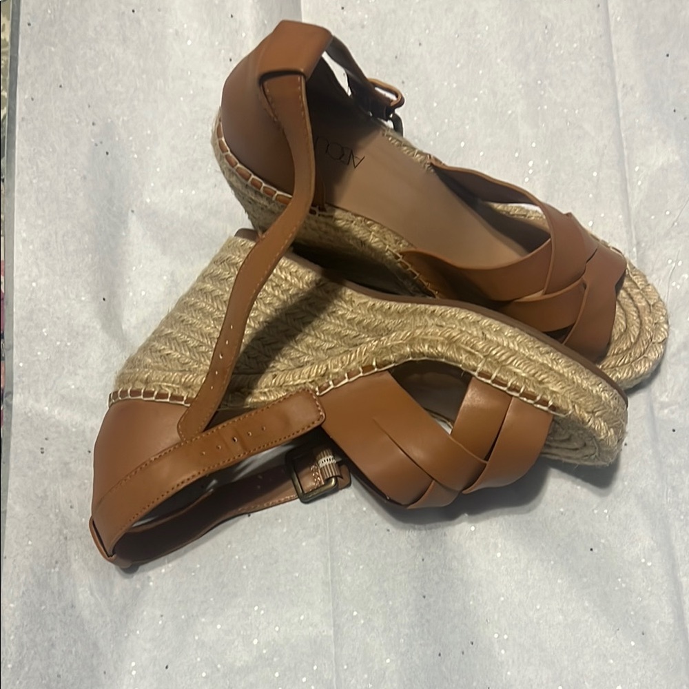 Abound Women's Tan Wedge Sandals